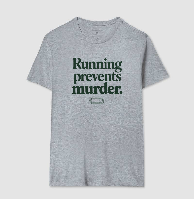 Camiseta de corrida - Running Prevents Murder