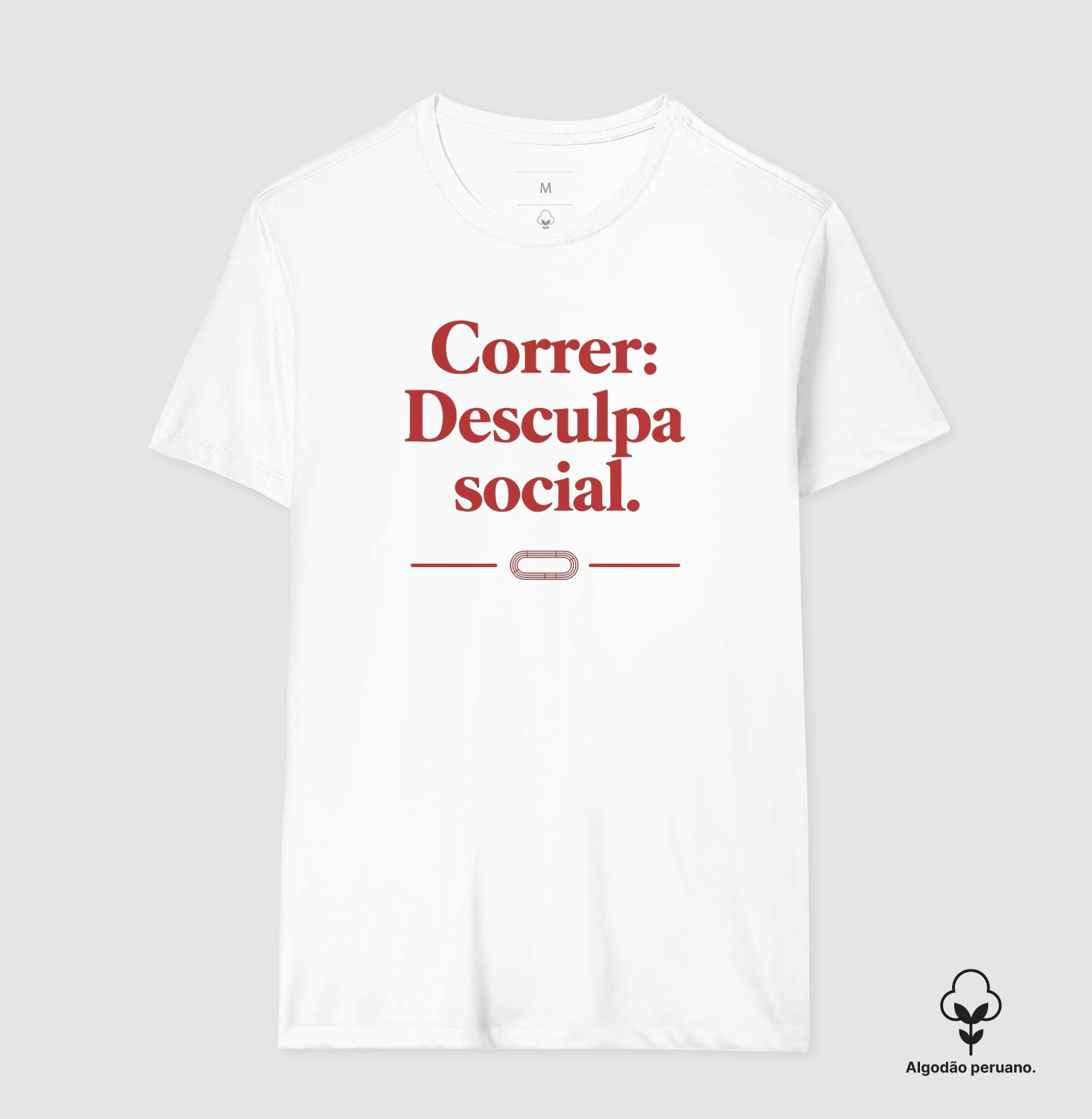 Camiseta de corrida - Desculpa social.