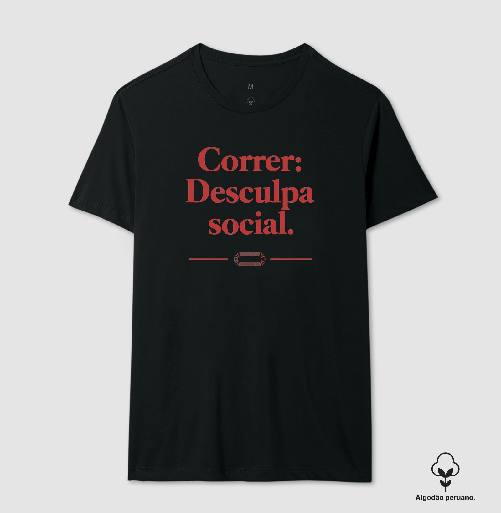 Camiseta de corrida - Desculpa social.