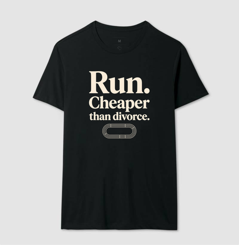 Camiseta de corrida - Cheaper than divorce.