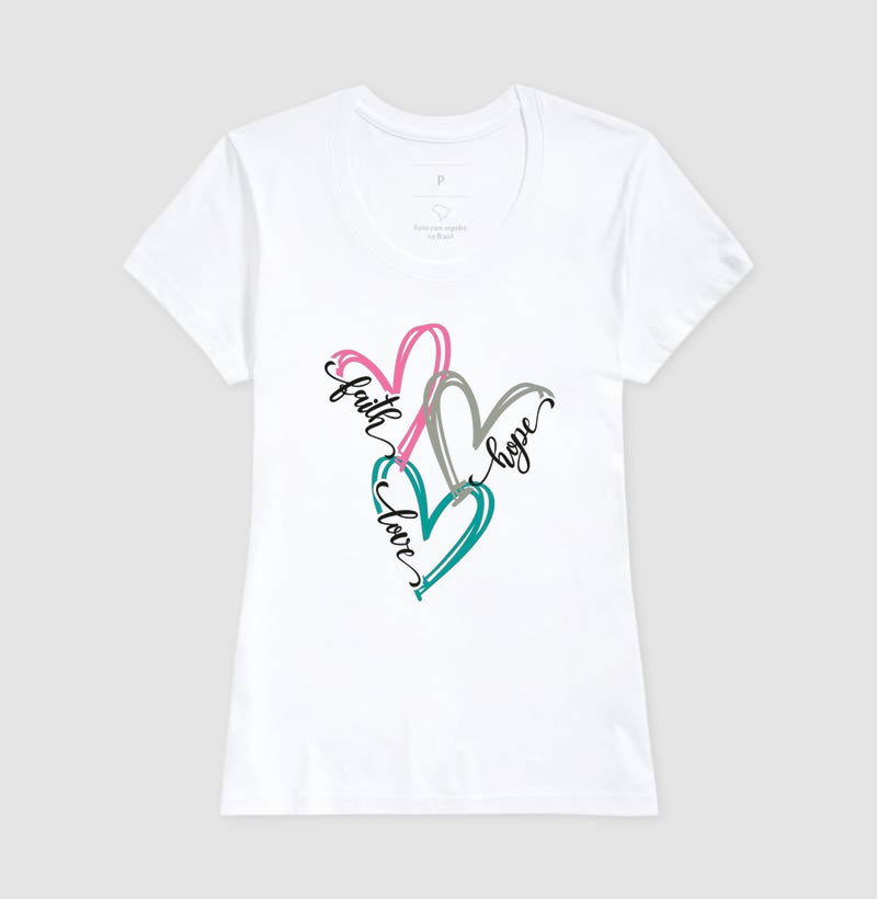 Camiseta da Fé, Esperança e Amor