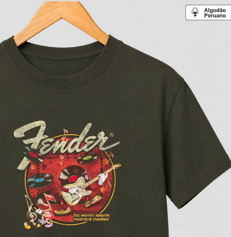 Camiseta Fender Recording Machine