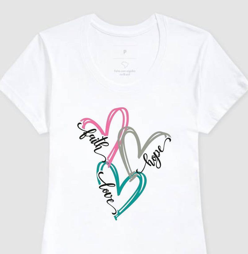 Camiseta da Fé, Esperança e Amor