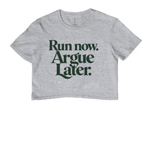 Cropped de Corrida - Run Now, Argue Later