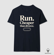 Camiseta de corrida - Cheaper than divorce.