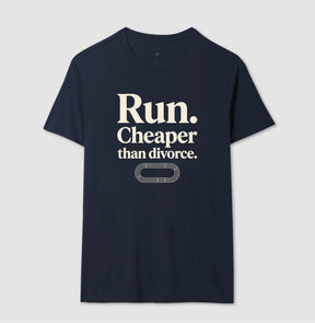 Camiseta de corrida - Cheaper than divorce.