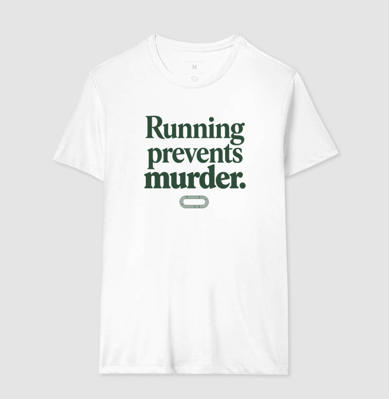 Camiseta de corrida - Running Prevents Murder