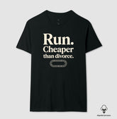 Camiseta de corrida - Cheaper than divorce.