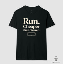 Camiseta de corrida - Cheaper than divorce.