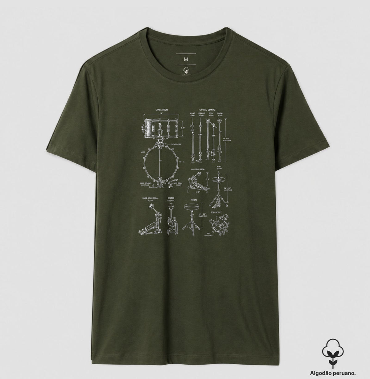 Camiseta Drum Parts