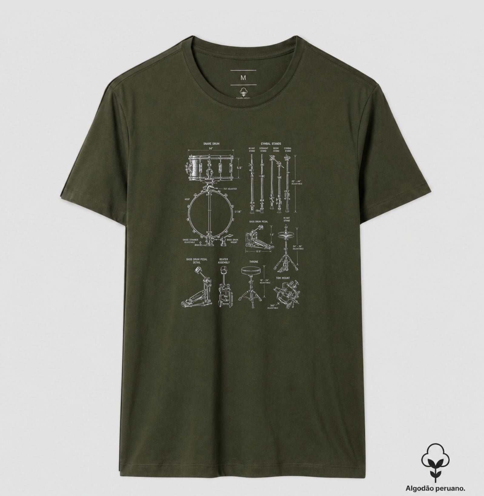 Camiseta Drum Parts