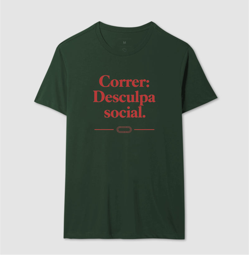 Camiseta de corrida - Desculpa social.