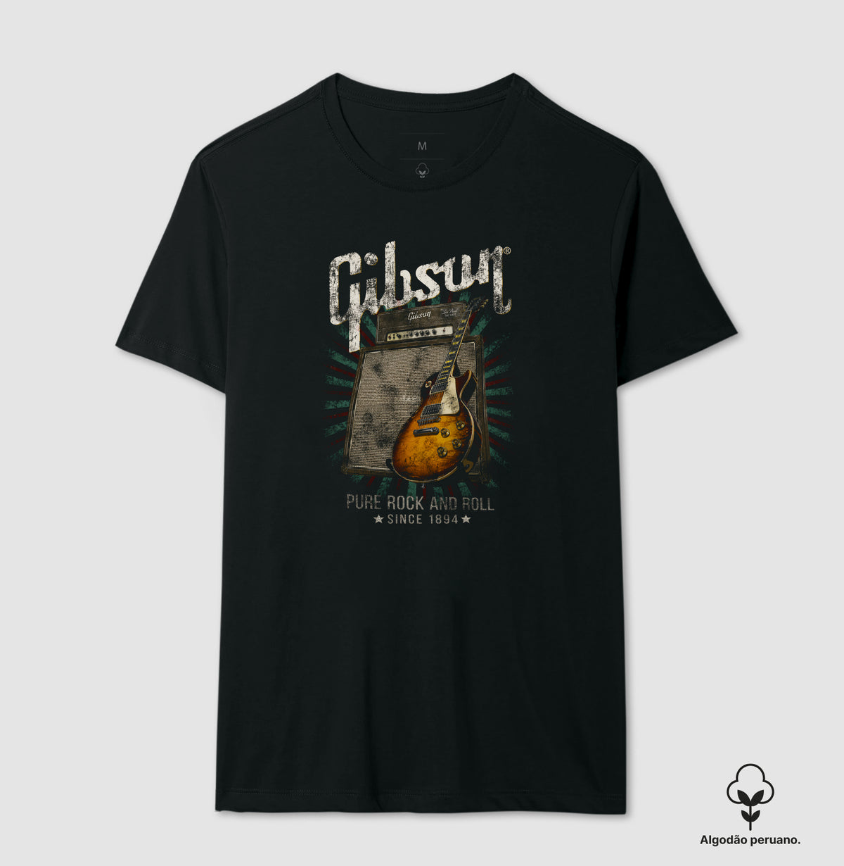 Camiseta da Gibson Pure Rock'n'Roll