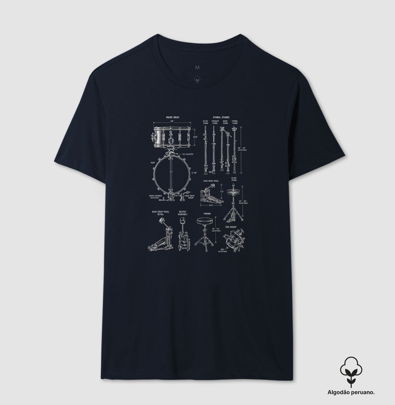 Camiseta Drum Parts