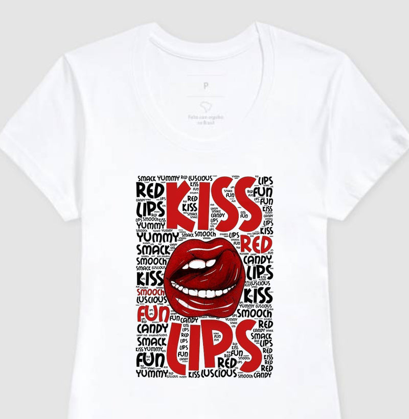 Camisetin dos Red Lips