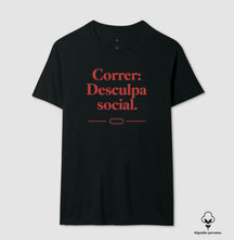 Camiseta de corrida - Desculpa social.