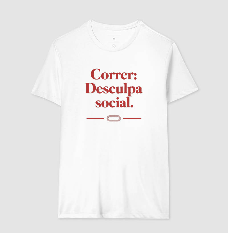 Camiseta de corrida - Desculpa social.