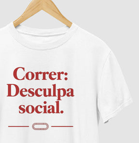 Camiseta de corrida - Desculpa social.