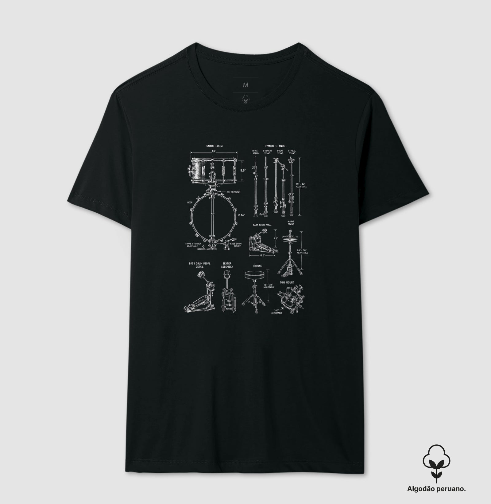 Camiseta Drum Parts