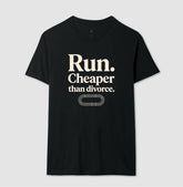 Camiseta de corrida - Cheaper than divorce.