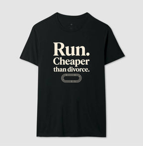 Camiseta de corrida - Cheaper than divorce.