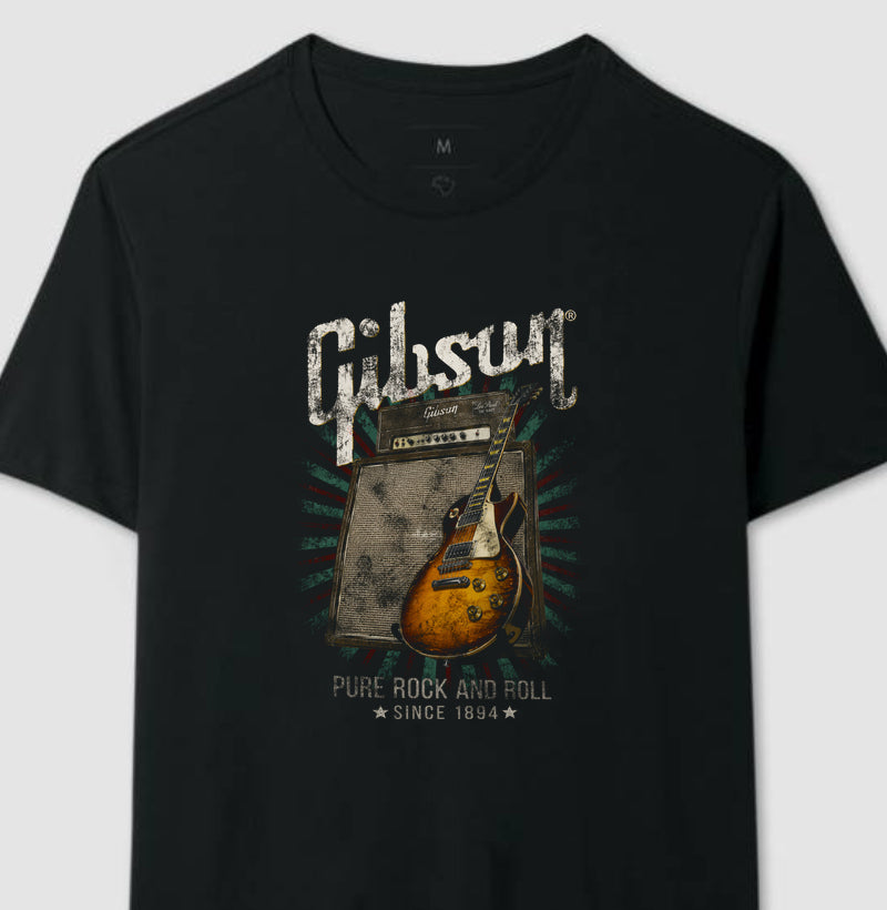 Camiseta da Gibson Pure Rock'n'Roll