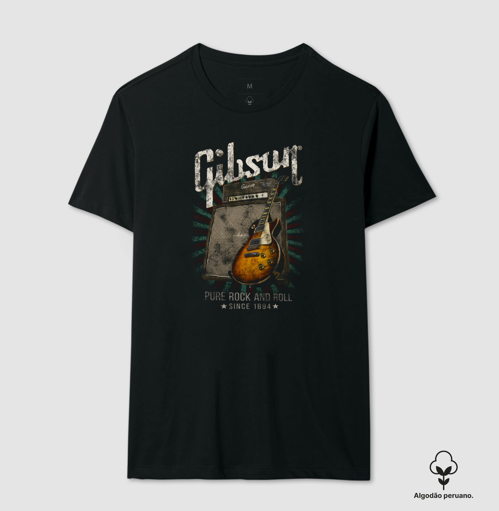 Camiseta da Gibson Pure Rock'n'Roll