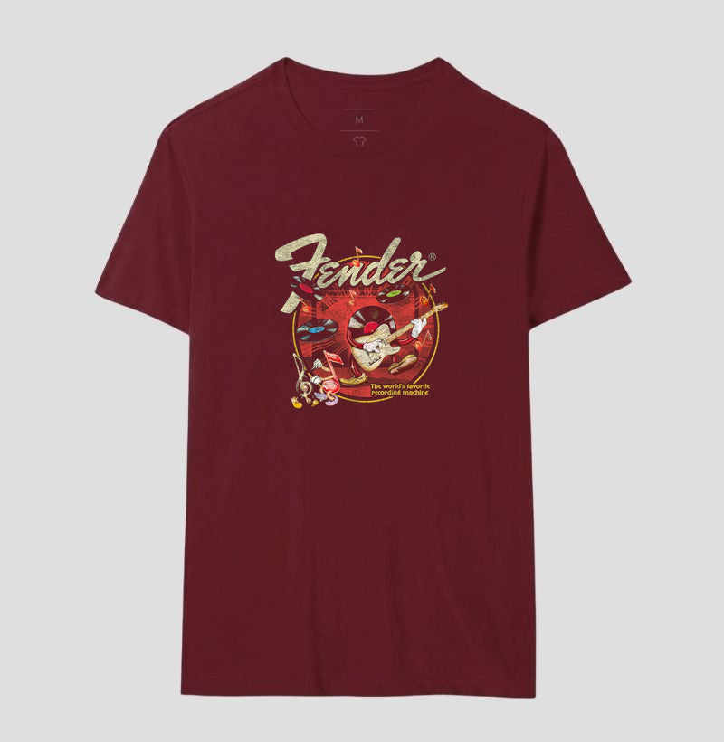 Camiseta Fender Recording Machine