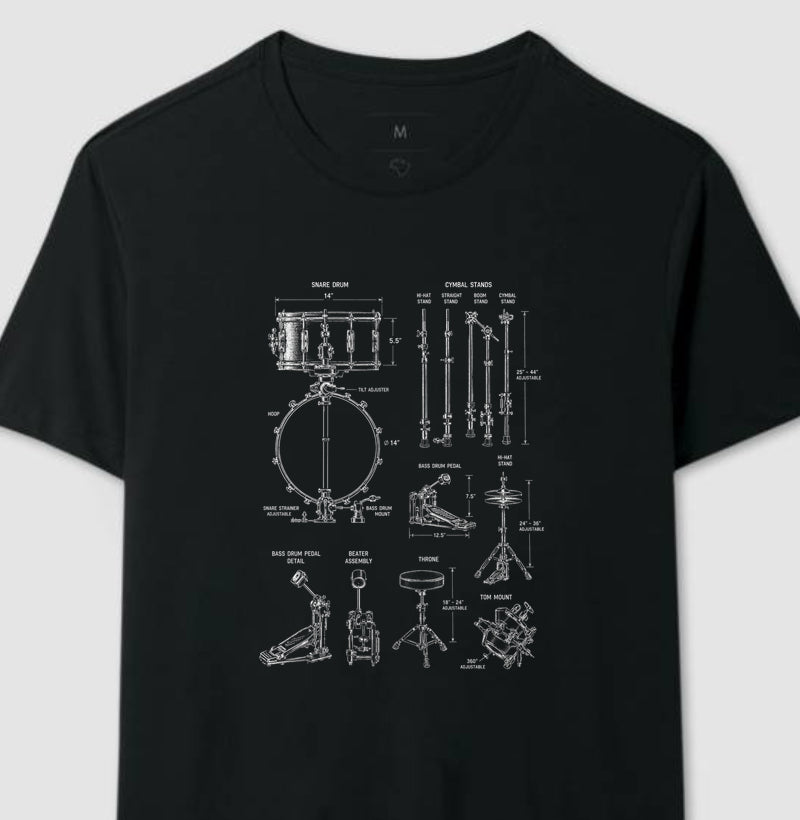 Camiseta Drum Parts
