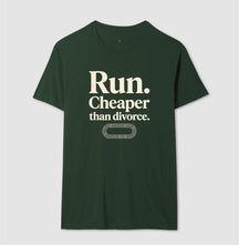 Camiseta de corrida - Cheaper than divorce.
