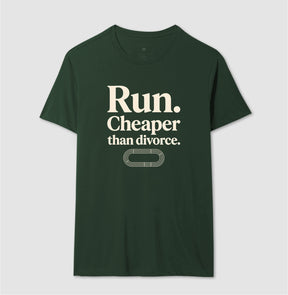 Camiseta de corrida - Cheaper than divorce.