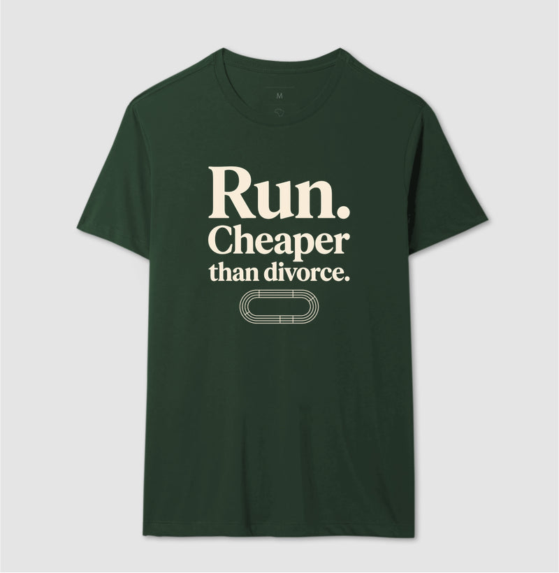 Camiseta de corrida - Cheaper than divorce.